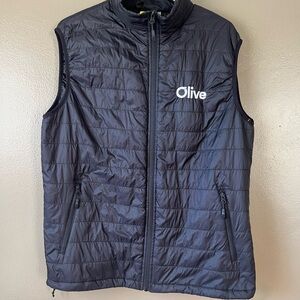 Rudis Men's Quilted puffer Vest with “Olive” logo